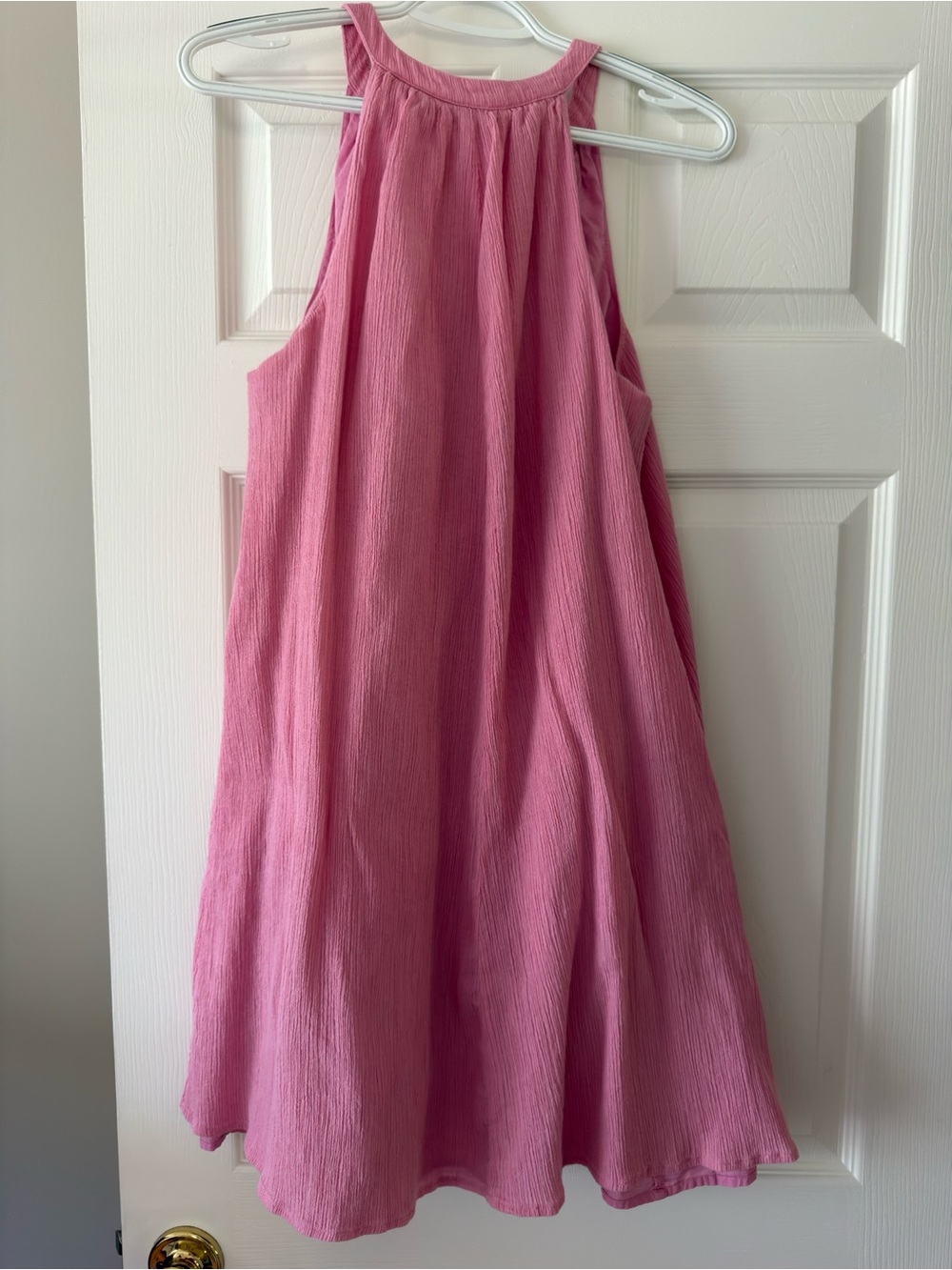 Garnet Hill Pink Halter Swim Coverup (M) - Picture 2 of 7